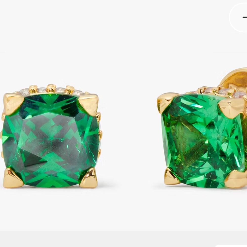 Kate Spade Little Luxuries Stud Earrings in Green NWT
